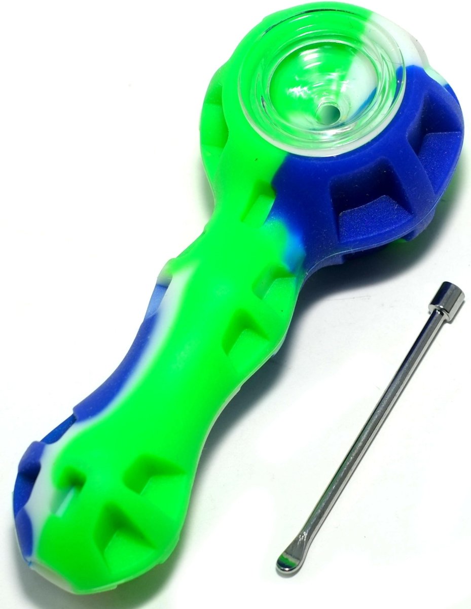 4" Silicone Tobacco SPoon Pipe - Simple Glass Pipe