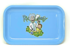 R M cartoon Metal tray for Dabbing or Joint Rolling. - Simple Glass Pipe