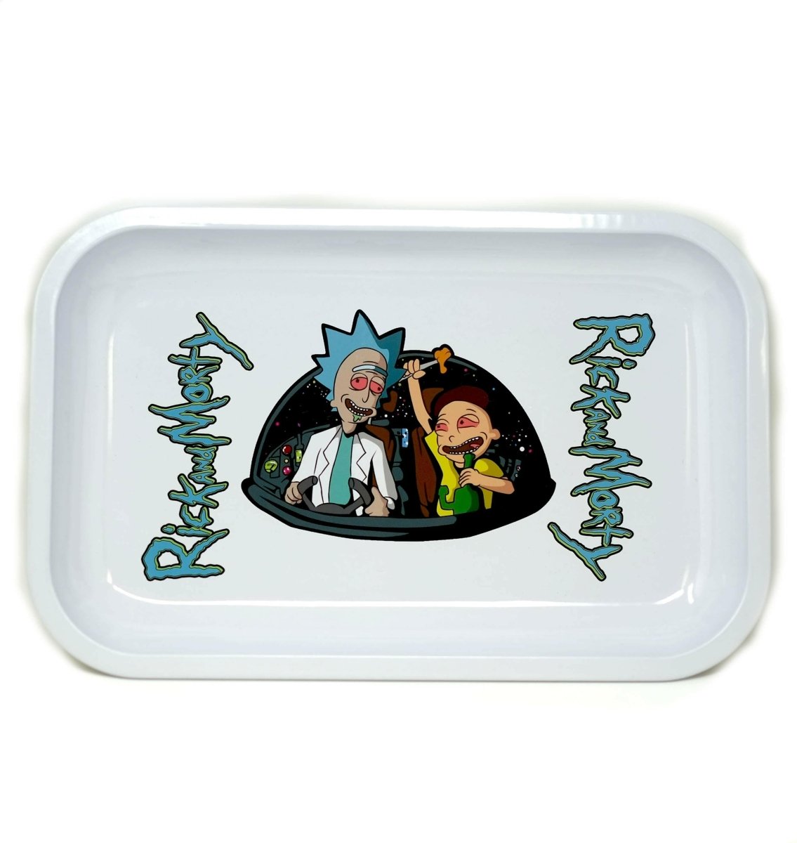 White R M cartoon aluminum rolling tray