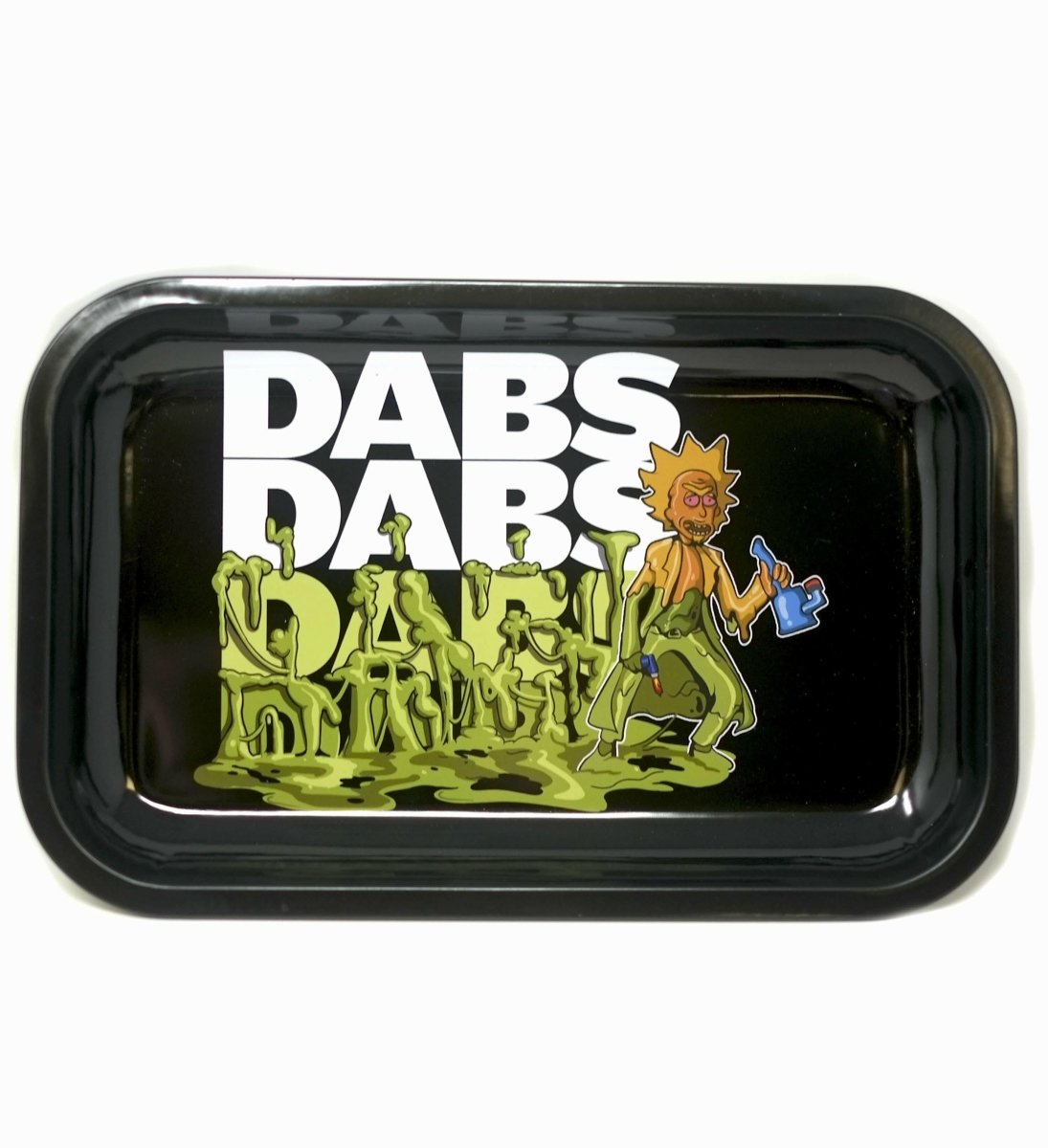 DABS Dabs R M Cartoon Metal tray for Dabbing or Joint Rolling. - Simple Glass Pipe