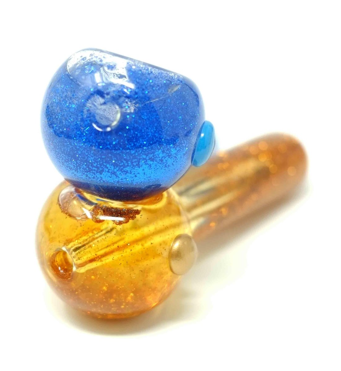 5" Glitter Glass Smoking Pipe | Freezable Glass Hand Pipe - Simple Glass Pipe