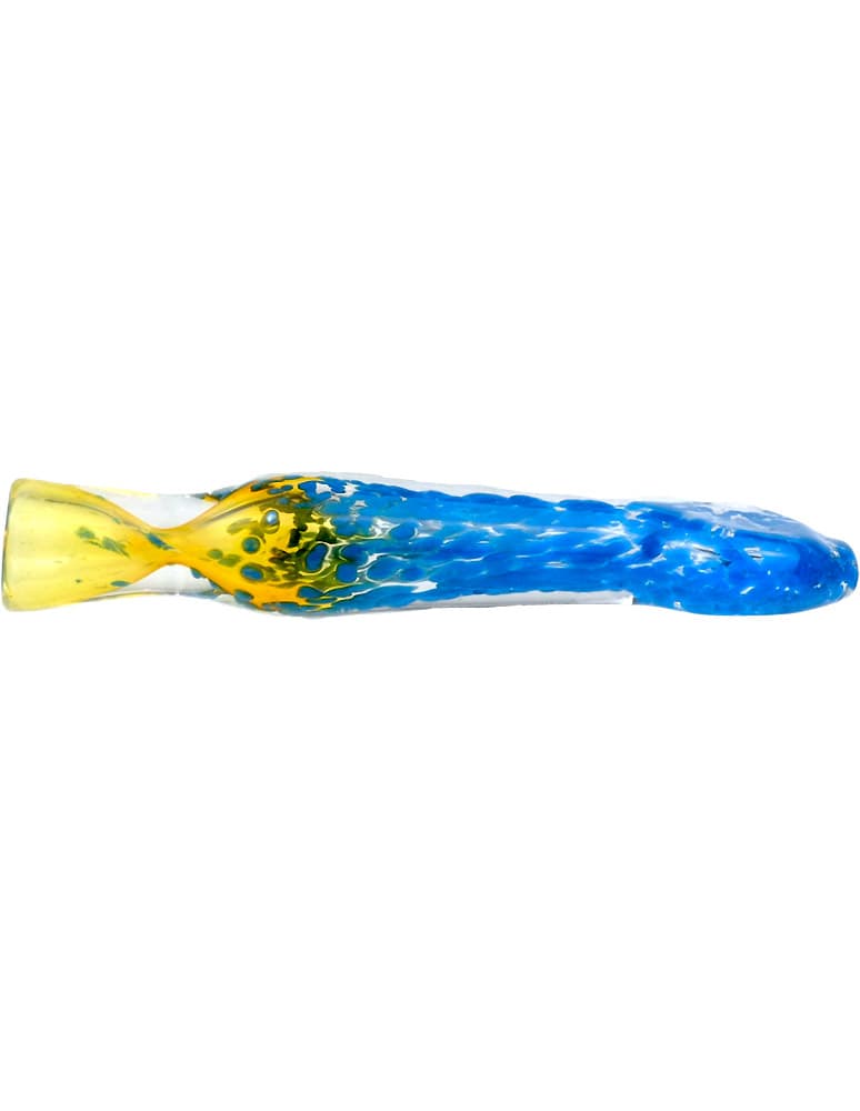 Swirl glass chillum alternate view