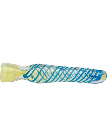 Spiral glass chillum alternate angle