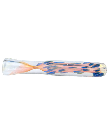 Flat-mouthpiece thick glass chillum alternate view
