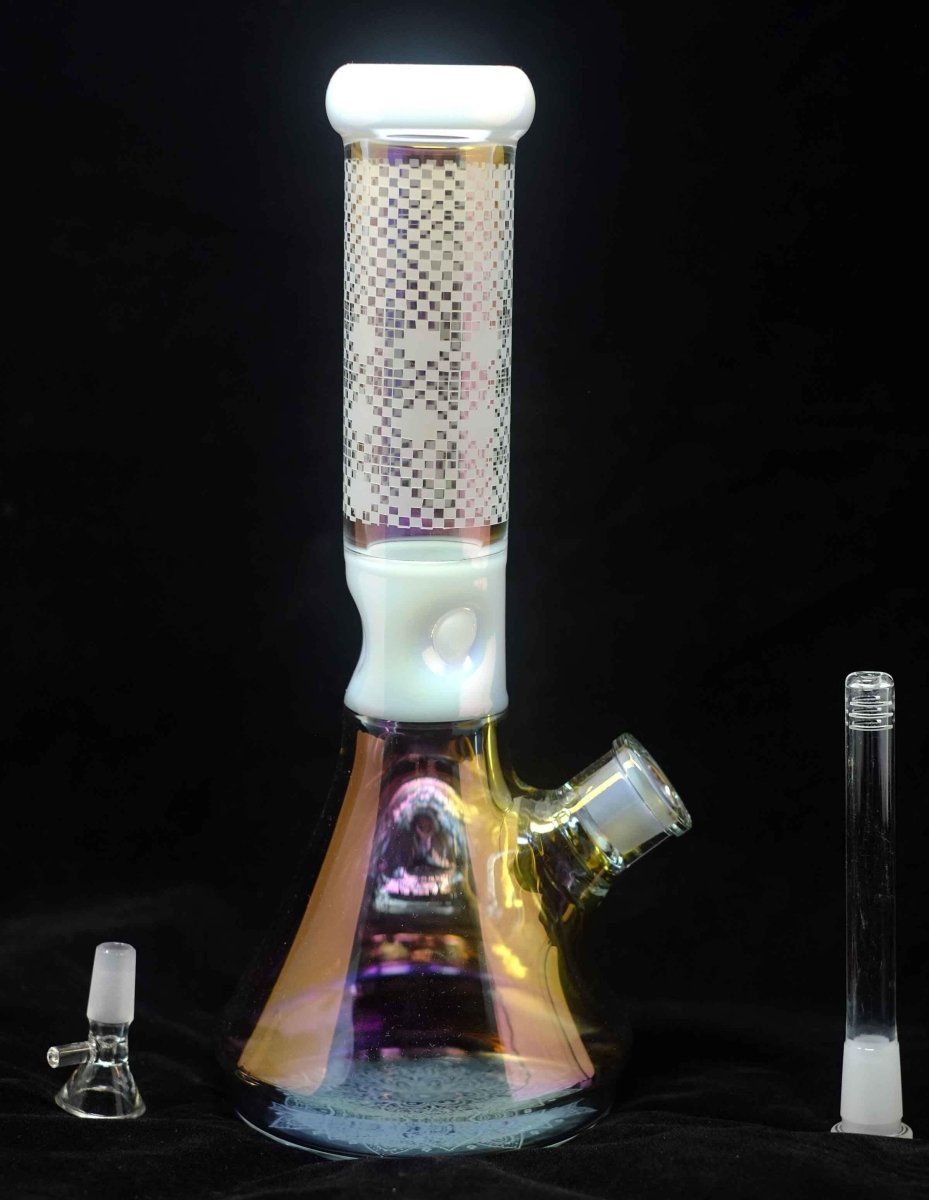 12" 7 mm Thick Glass Beaker Glass Bong - Simple Glass Pipe