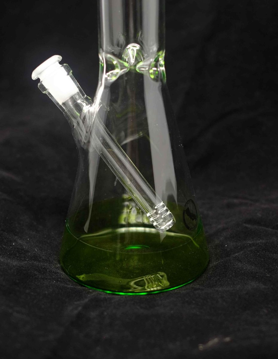 12" Ooze Color Beaker Glass Bong by Maverick Glass - Simple Glass Pipe