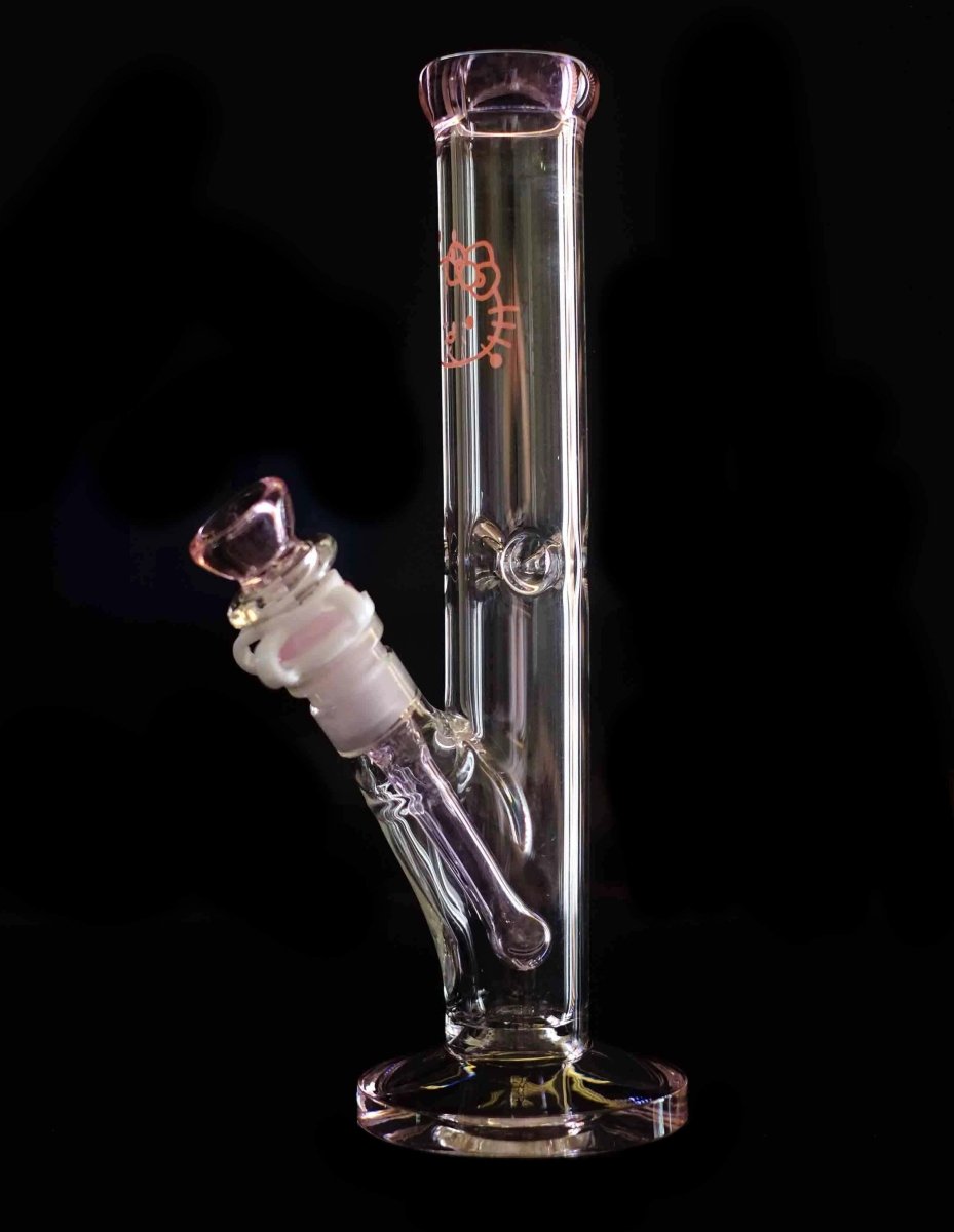 Pink kitty water pipe front detail