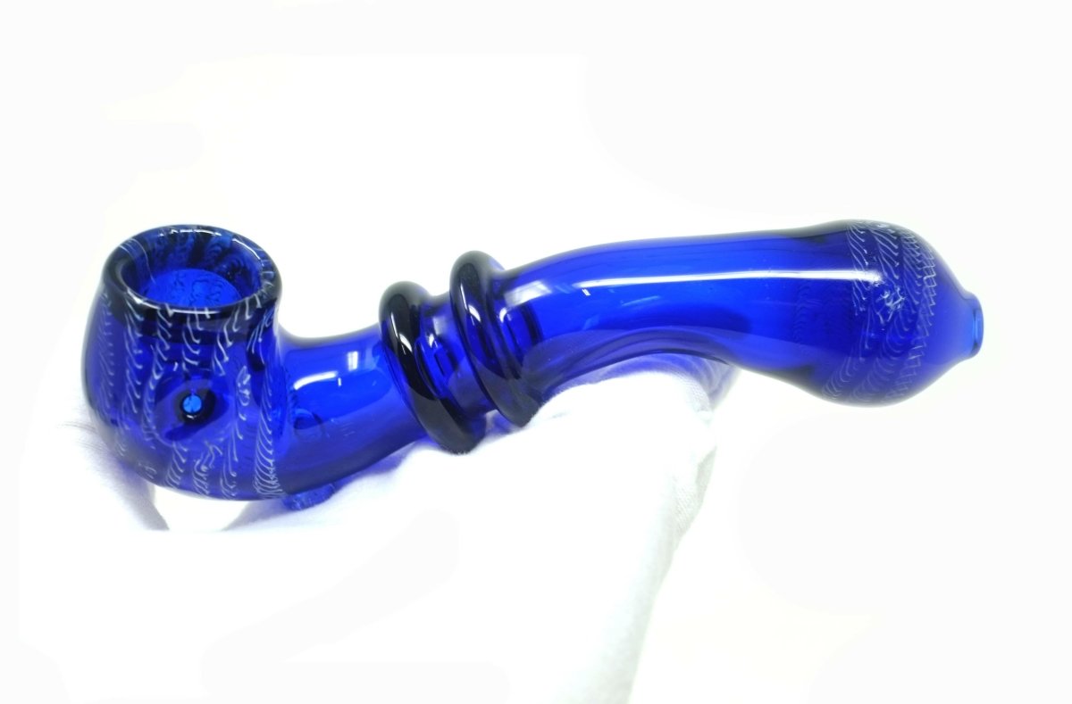 6.5" sherlock Glass hand pipe - Simple Glass Pipe