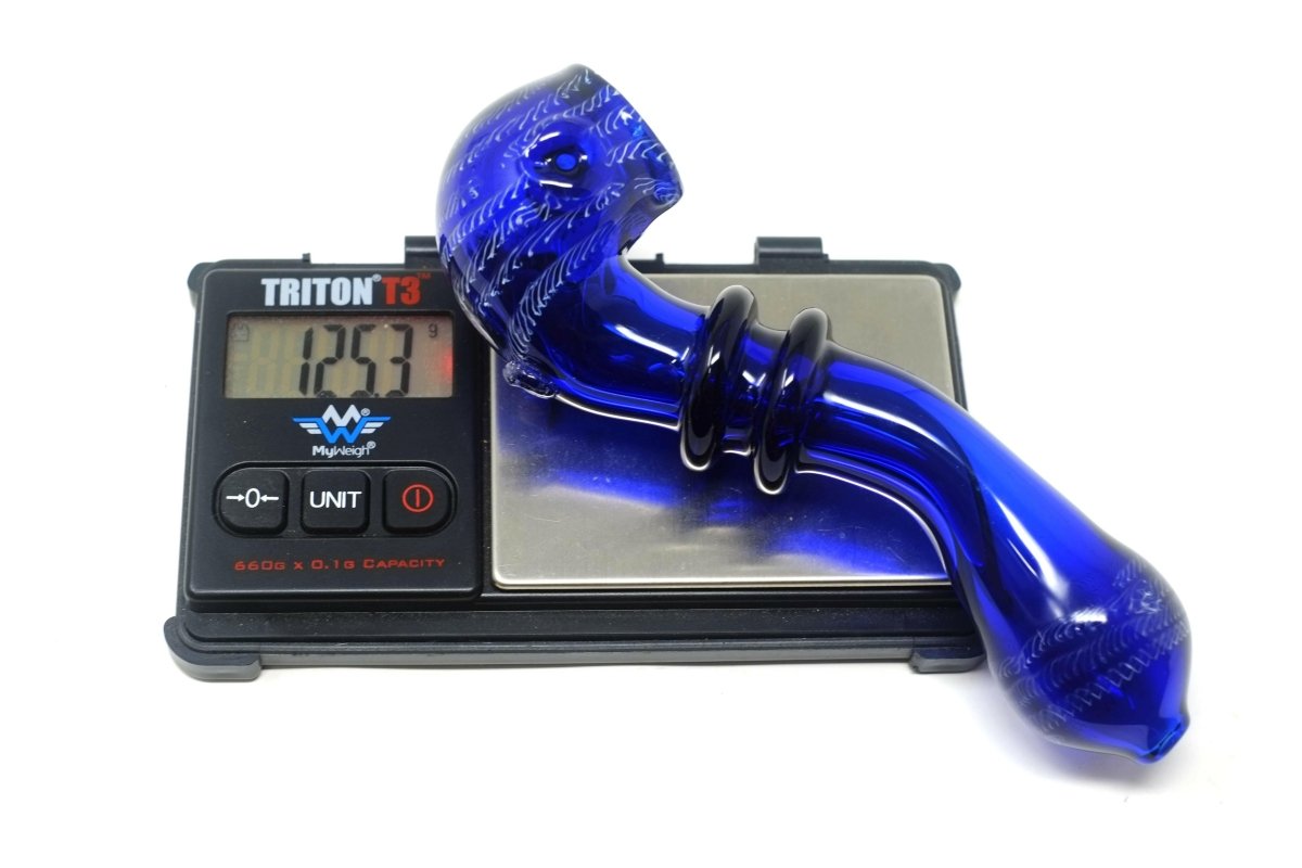 6.5" sherlock Glass hand pipe - Simple Glass Pipe