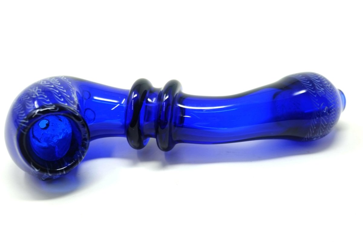 6.5" sherlock Glass hand pipe - Simple Glass Pipe