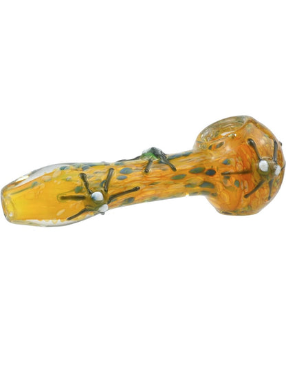 tiny octopus detail on glass spoon pipe