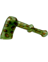 5" Glass Golden Dots Hammer Pipe