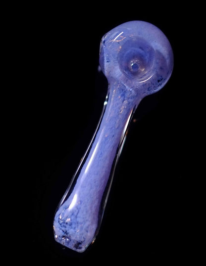 4" Glass Slim Purple Spoon Pipe - Simple Glass Pipe