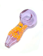 4" Purple squid glass handpipe - Simple Glass Pipe