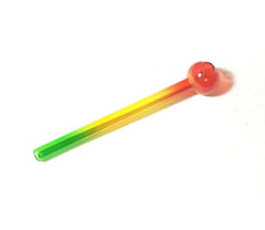 Rasta Glass Oil Burner pipe 3pcs. CLose out sale ! - Simple Glass Pipe