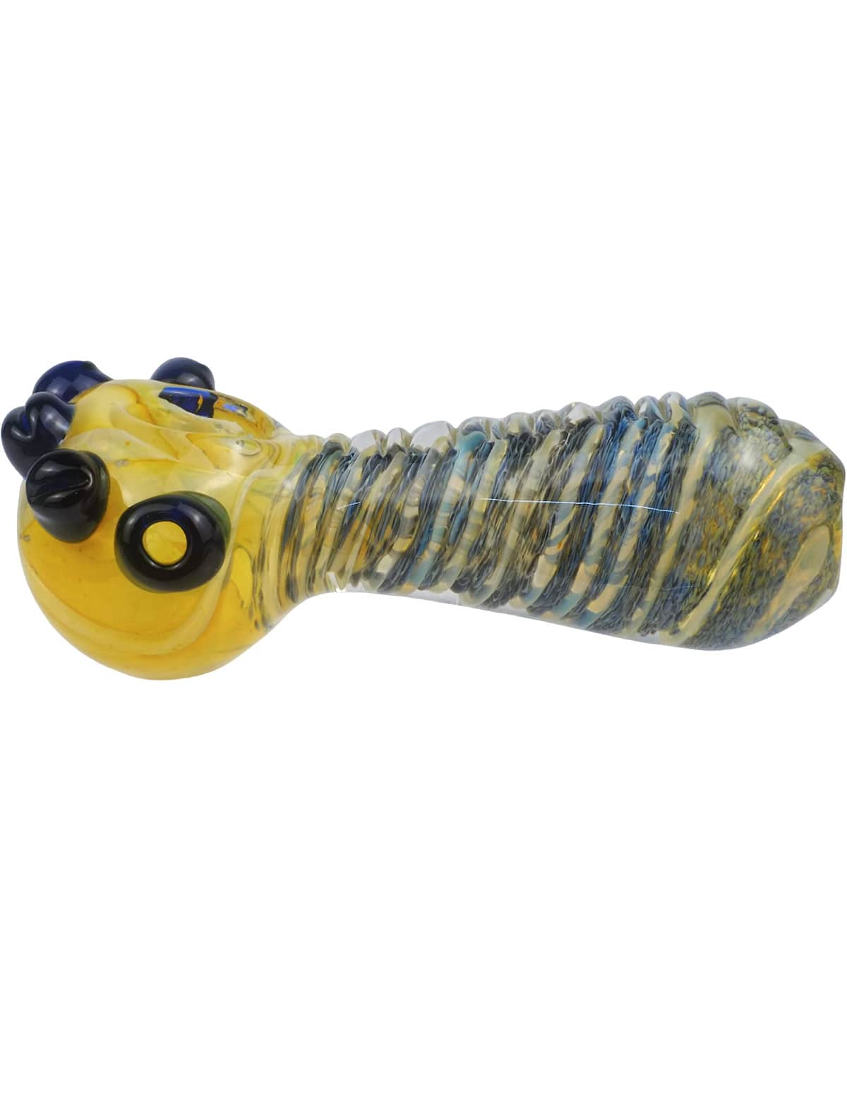 dot detail on heavy glass hand pipe