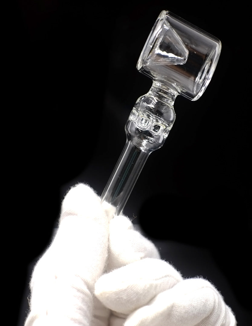5" Flat Base Glass Oil Burner Pipe