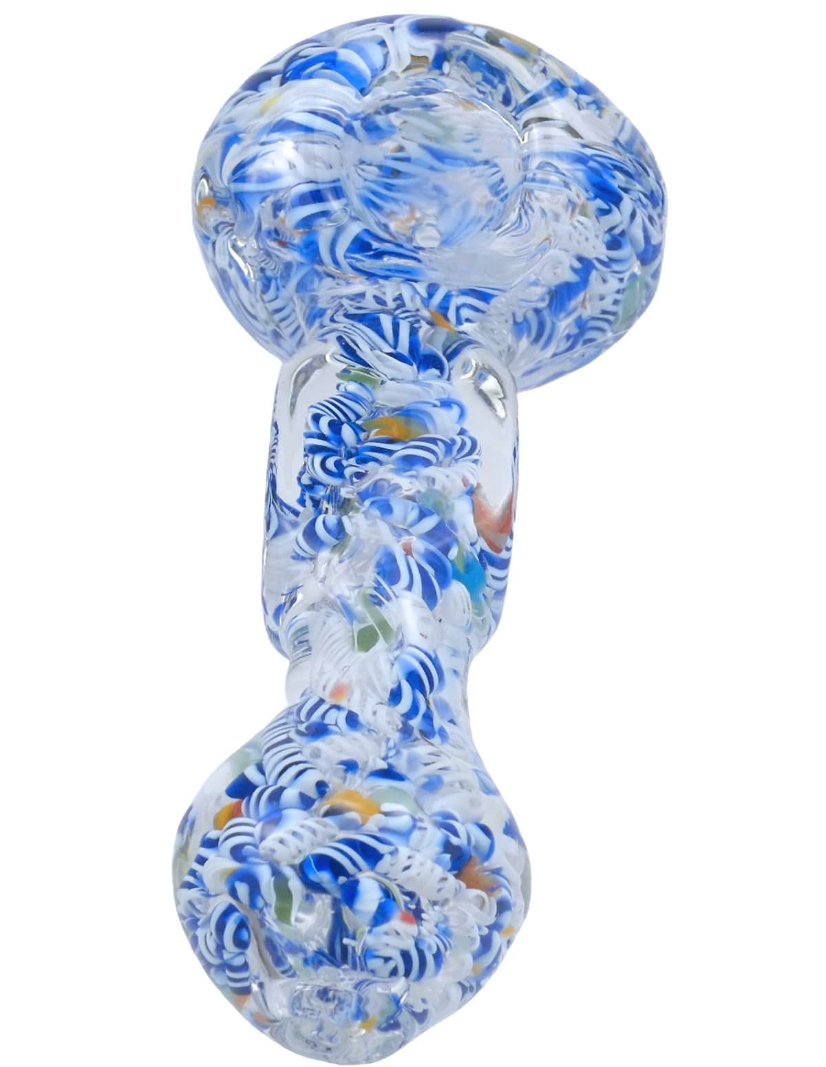 4.5 inch frit glass spoon pipe