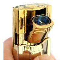 TIger Double Torch Flame Side Pull Refillable Cigar Lighter - Simple Glass Pipe