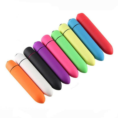 ShowJade Mini Bullet Vibrator Silicone Sex Toy - Simple Glass Pipe