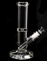 10" Straight Heavy Duty Glass Water Bong Pipe - Simple Glass Pipe