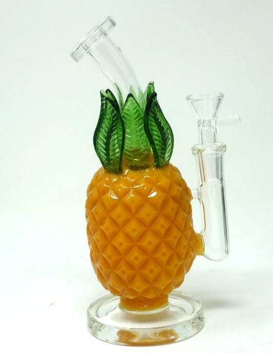 8" Pineapple Glass Water Bong Pipe