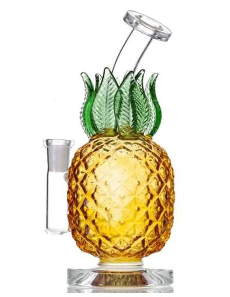 8" Pineapple Glass Water Bong Pipe