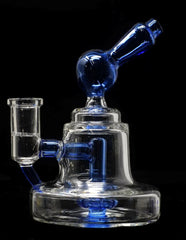 4" Mini Blue Color Glass Water Pipe - Simple Glass Pipe