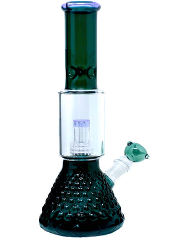 12" Beaker Wide Open Glass Water Bong Pipe