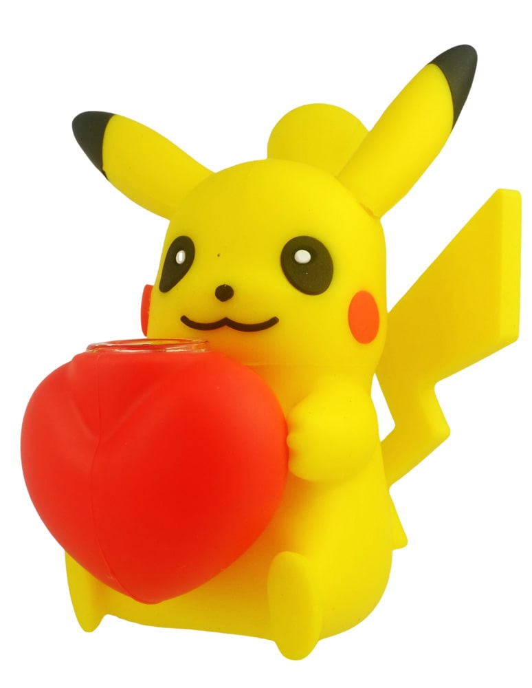 “Pika-Heart” Silicone Pikachu Bubbler – Cute & Crash-Proof