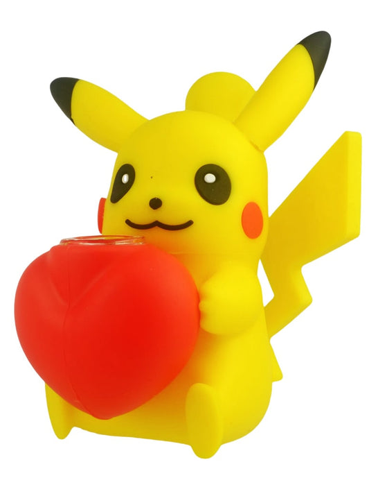 “Pika-Heart” Silicone Pikachu Bubbler – Cute & Crash-Proof