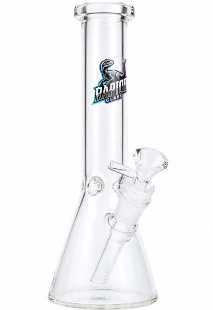 10 inch clear RaptorGlass beaker bong