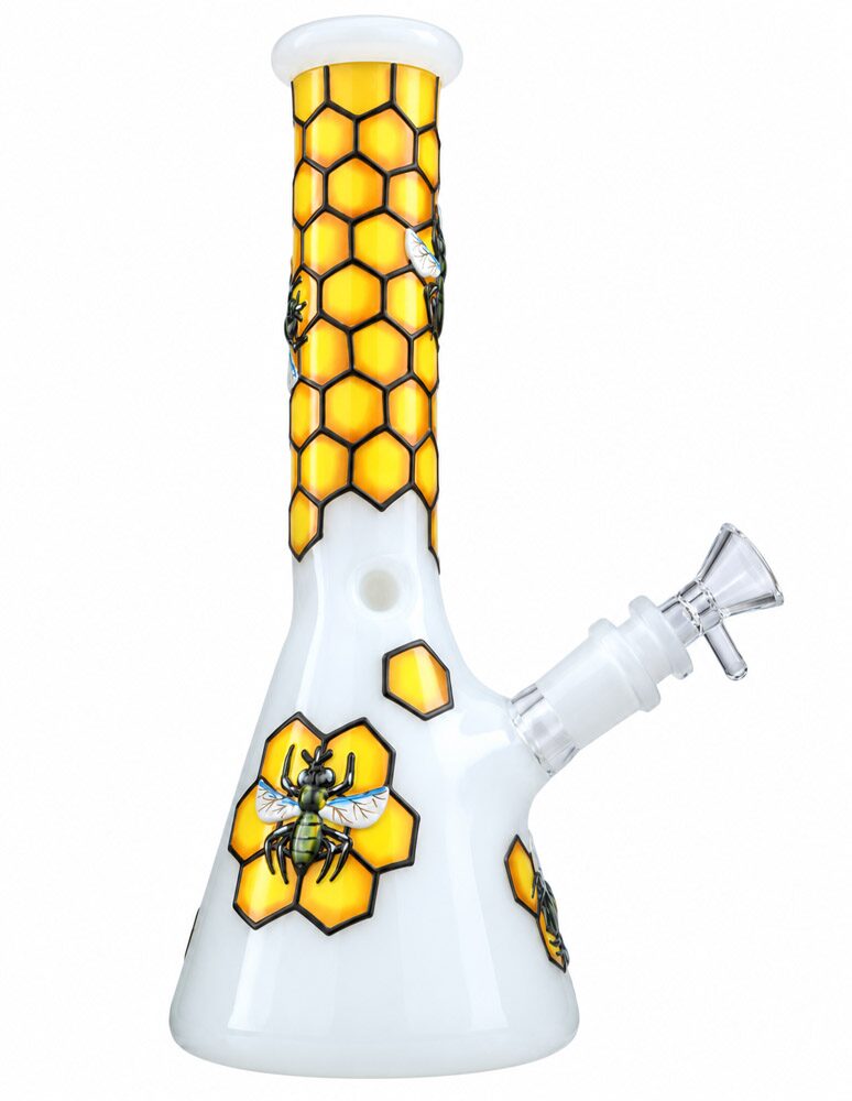 honeycomb beaker bong pipe