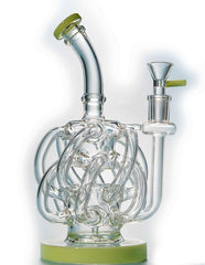 12" Super Vortex Glass Bong Recycler Water Pipe - Simple Glass Pipe