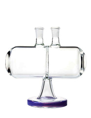 7.6" Infinity Waterfall Perc Glass Bong Invertible Gravity Pipe