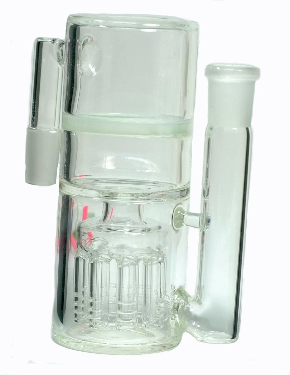 5-inch 14mm ash catcher with 8-arm perc and honeycomb filter