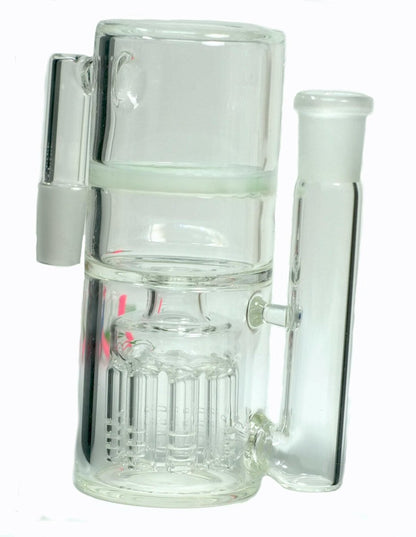 5-inch 14mm ash catcher with 8-arm perc and honeycomb filter