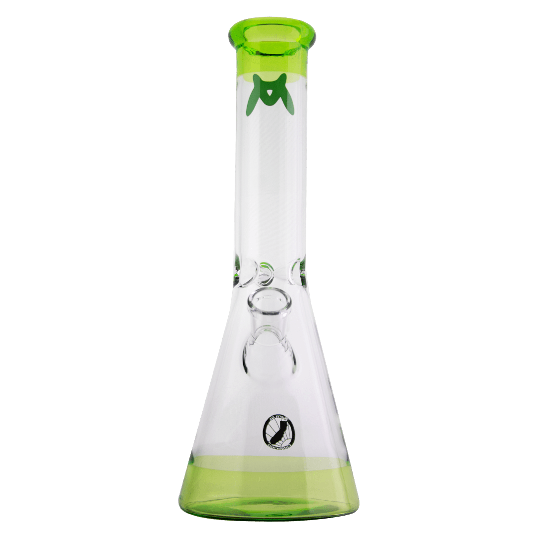 12" Ooze Color Beaker Glass Bong by Maverick Glass - Simple Glass Pipe