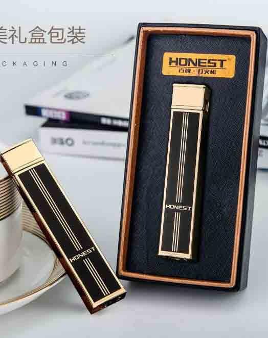 Honest 81mm refillable lighter side view