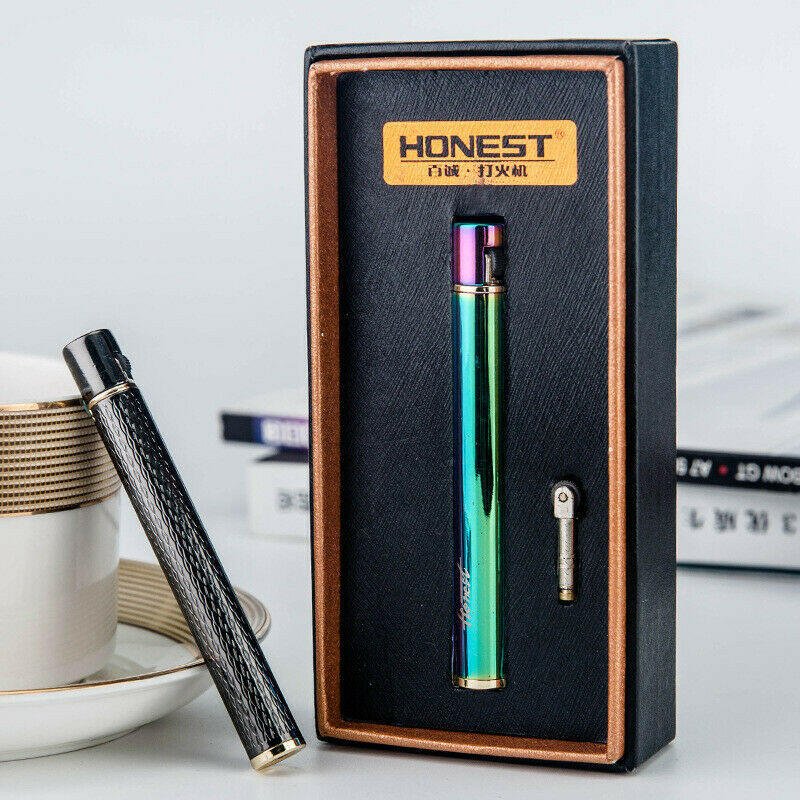 HONEST Mini Lighter Long Strip Refillable Grinding Wheel Lighters For Cigarette - Simple Glass Pipe