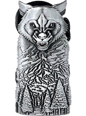 Metal Lighter Case Fits BIC in Wild Bear Design Standard Lighter Sleeve Cover Holder - Simple Glass Pipe