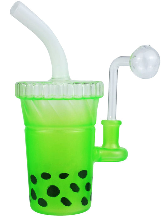 5" Bubble Tea Glass Oil Buner Bubbler Pipe