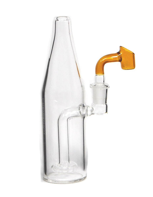 7.5" Glass Bottle Water Pipe Bong Oil Rig - Simple Glass Pipe