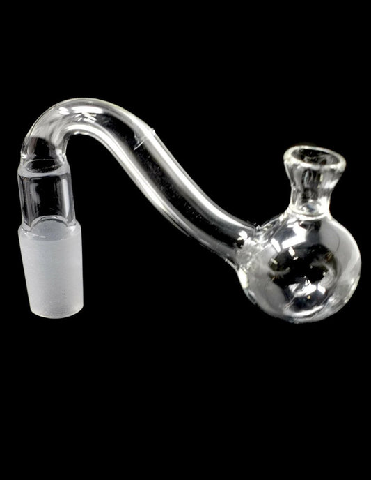 Glass Oil Burner Pipe Bowl with Funnel attachment for Water Pipe, - Simple Glass Pipe