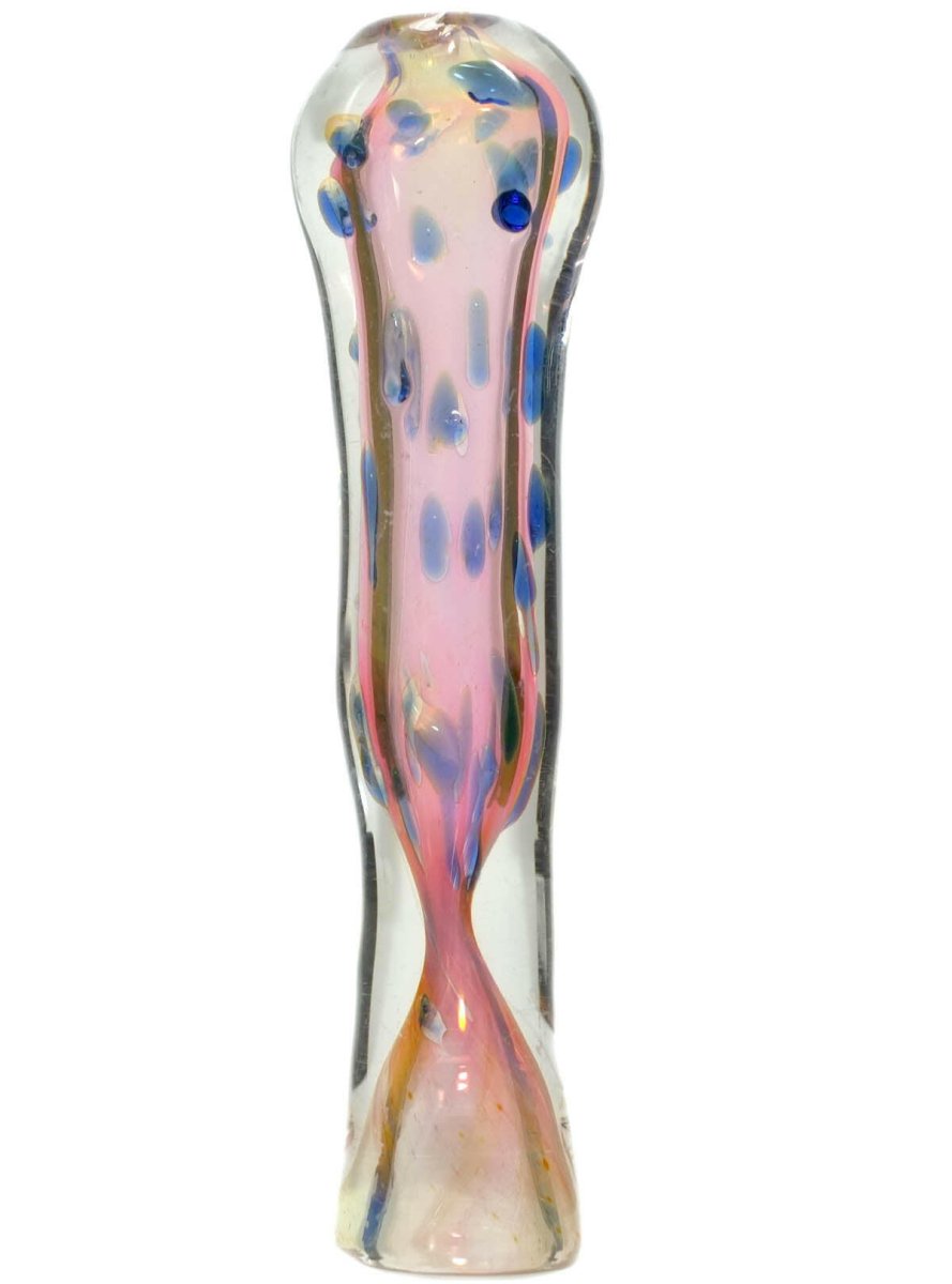 3.5" Thick Glass Chillum Pipe - Simple Glass Pipe