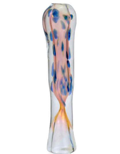 3.5-inch thick handmade glass chillum pipe