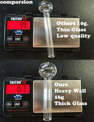 4" Glass Oil Burner Pipe - Quantity Discount US Made - Simple Glass Pipe