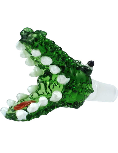Crocodile glass bowl alternate view
