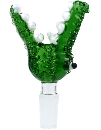 14mm crocodile-shaped glass bowl with male joint