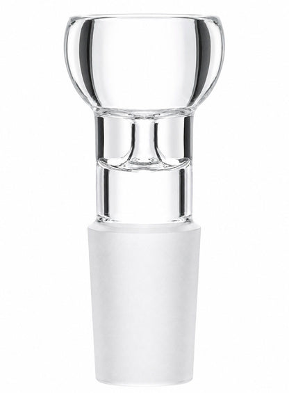 Clear glass cone bowl with male joint